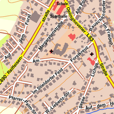 Bezirksregierung Köln Königswinter 4 (1:10,000) digital map