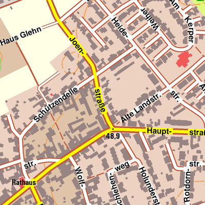 Bezirksregierung Köln Korschenbroich 1 (1:10,000) digital map