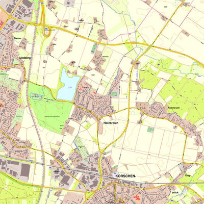 Bezirksregierung Köln Korschenbroich 4 (1:10,000) digital map