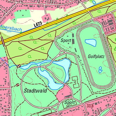 Bezirksregierung Köln Krefeld 1 (1:25,000) digital map