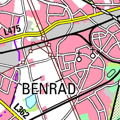 Bezirksregierung Köln Krefeld (1:100,000) digital map