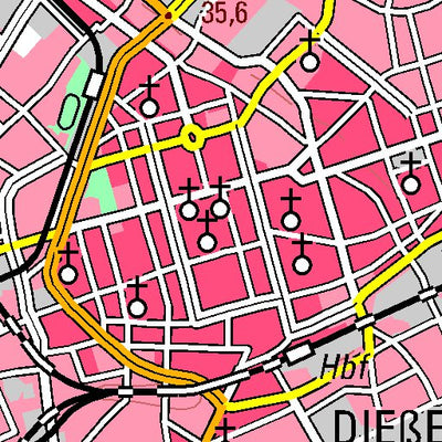 Bezirksregierung Köln Krefeld (1:100,000) digital map