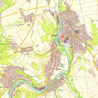 Bezirksregierung Köln Kreuzau (1:10,000) digital map