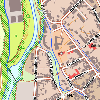 Bezirksregierung Köln Kreuzau (1:10,000) digital map