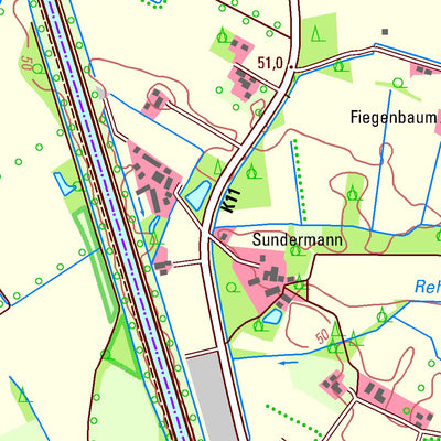 Bezirksregierung Köln Ladbergen (1:25,000) digital map