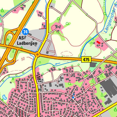 Bezirksregierung Köln Ladbergen (1:25,000) digital map