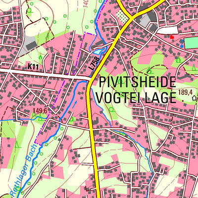Bezirksregierung Köln Lage (1:25,000) digital map