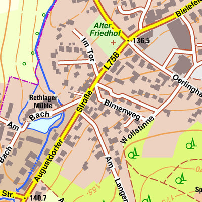 Bezirksregierung Köln Lage 3 (1:10,000) digital map