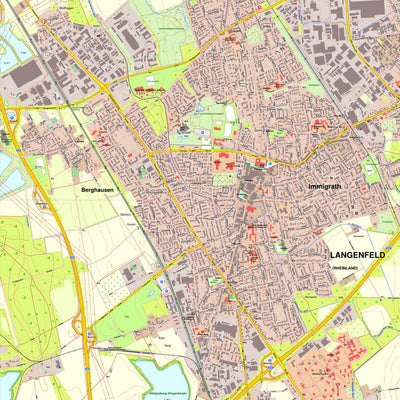 Bezirksregierung Köln Langenfeld (Rhld.) 1 (1:10,000) digital map