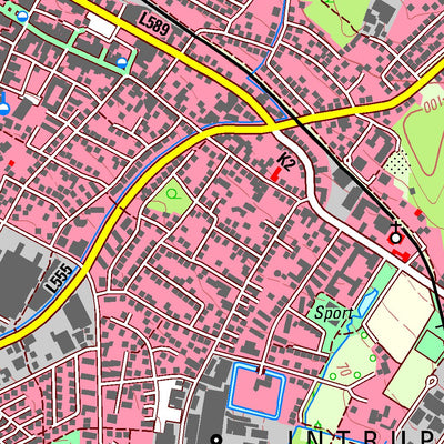 Bezirksregierung Köln Lengerich (1:25,000) digital map