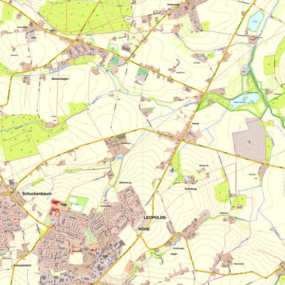 Bezirksregierung Köln Leopoldshöhe 1 (1:10,000) digital map