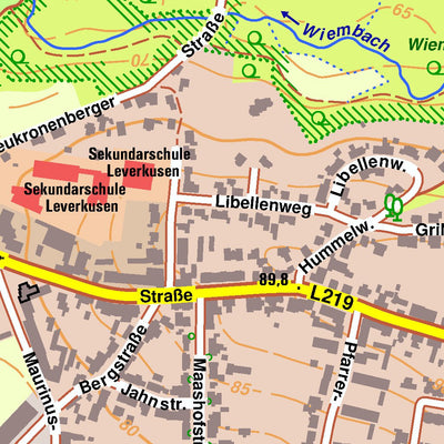 Bezirksregierung Köln Leverkusen 1 (1:10,000) digital map