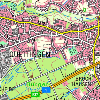 Bezirksregierung Köln Leverkusen (1:50,000) digital map