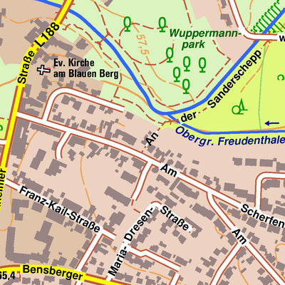 Bezirksregierung Köln Leverkusen 5 (1:10,000) digital map