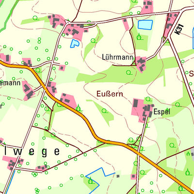 Bezirksregierung Köln Lienen 2 (1:25,000) digital map