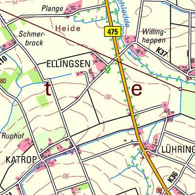 Bezirksregierung Köln Lippetal (1:50,000) digital map