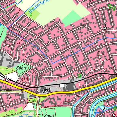 Bezirksregierung Köln Lippstadt 1 (1:25,000) digital map