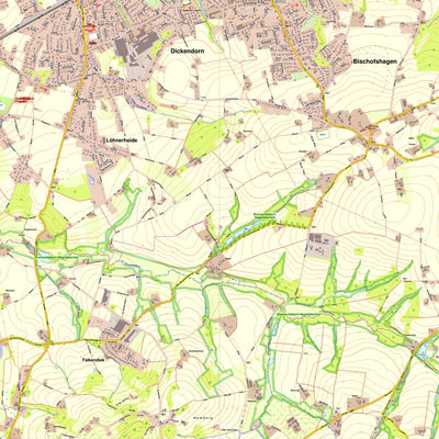 Bezirksregierung Köln Löhne 4 (1:10,000) digital map