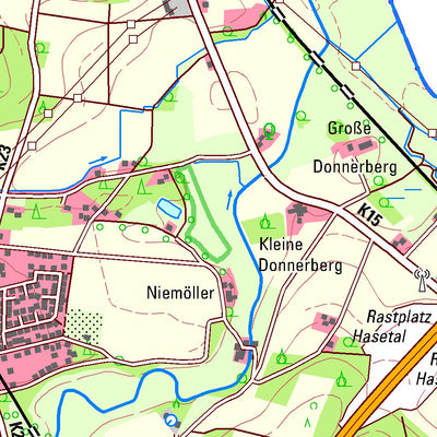 Bezirksregierung Köln Lotte 1 (1:25,000) digital map