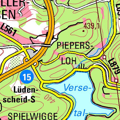 Bezirksregierung Köln Lüdenscheid (1:100,000) digital map