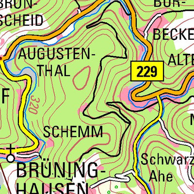 Bezirksregierung Köln Lüdenscheid (1:100,000) digital map