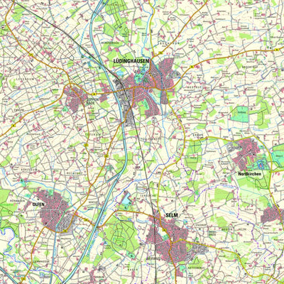 Bezirksregierung Köln Lüdinghausen (1:50,000) digital map