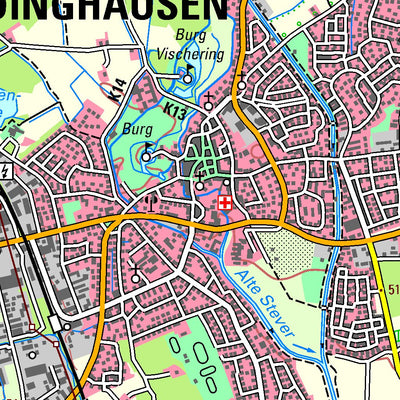 Bezirksregierung Köln Lüdinghausen (1:50,000) digital map