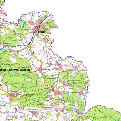 Bezirksregierung Köln Lügde (1:100,000) digital map