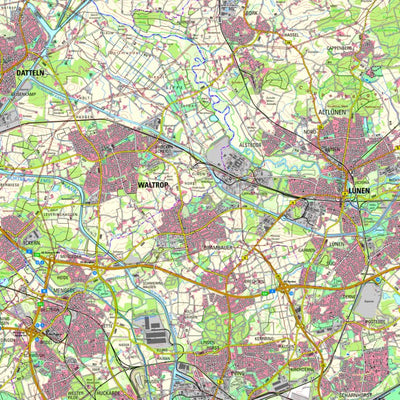 Bezirksregierung Köln Lünen (1:50,000) digital map