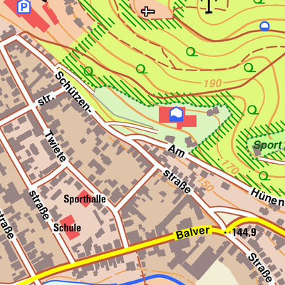 Bezirksregierung Köln Menden (Sauerland) 2 (1:10,000) digital map