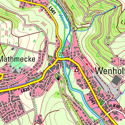 Bezirksregierung Köln Meschede 4 (1:25,000) digital map