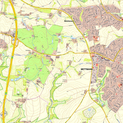 Bezirksregierung Köln Mettmann 1 (1:10,000) digital map