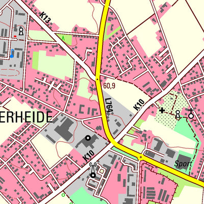 Bezirksregierung Köln Minden (1:25,000) digital map
