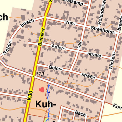 Bezirksregierung Köln Minden 8 (1:10,000) digital map