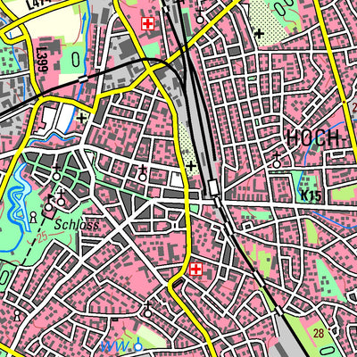 Bezirksregierung Köln Moers (1:50,000) digital map