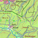 Bezirksregierung Köln Möhnesee (1:50,000) digital map