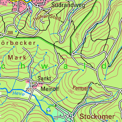Bezirksregierung Köln Möhnesee (1:50,000) digital map