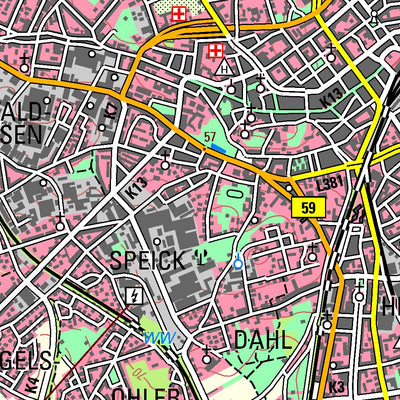 Bezirksregierung Köln Mönchengladbach (1:50,000) digital map