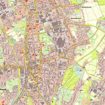 Bezirksregierung Köln Mönchengladbach 3 (1:10,000) digital map