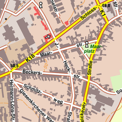 Bezirksregierung Köln Mönchengladbach 3 (1:10,000) digital map