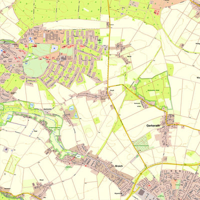 Bezirksregierung Köln Mönchengladbach 9 (1:10,000) digital map