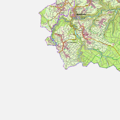 Bezirksregierung Köln Monschau (1:50,000) digital map