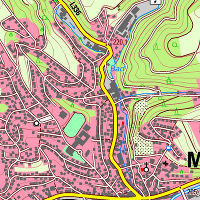 Bezirksregierung Köln Morsbach 1 (1:25,000) digital map