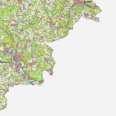 Bezirksregierung Köln Morsbach (1:50,000) digital map