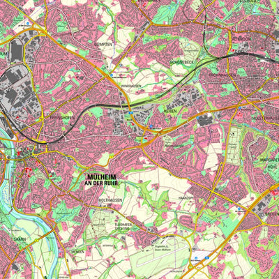 Bezirksregierung Köln Mülheim an der Ruhr (1:25,000) digital map