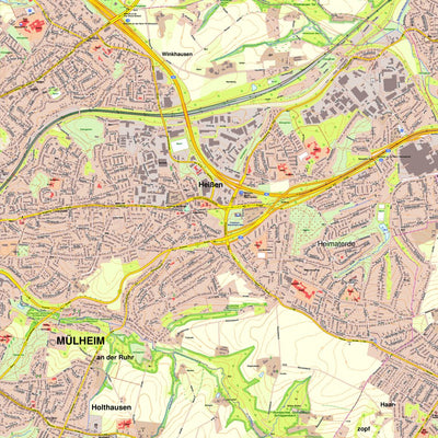 Bezirksregierung Köln Mülheim an der Ruhr 3 (1:10,000) digital map