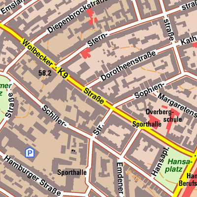 Bezirksregierung Köln Münster 1 (1:10,000) digital map