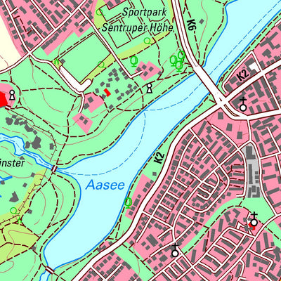 Bezirksregierung Köln Münster 1 (1:25,000) digital map