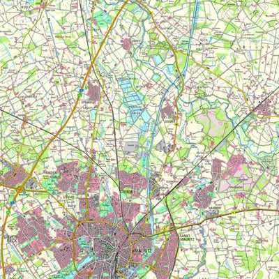 Bezirksregierung Köln Münster (1:50,000) digital map