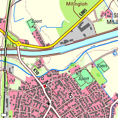 Bezirksregierung Köln Münster 5 (1:25,000) digital map